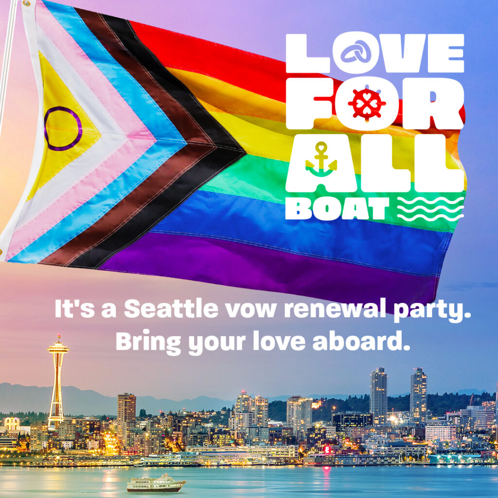 Love for All Boat event poster.